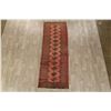 Image 2 : A WOOL HAND KNOTTED BALOUCH RUG RUNNER.