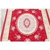 Image 11 : A WOOL HAND KNOTTED FLORAL TURKISH AREA RUG.
