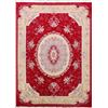 Image 1 : A WOOL HAND KNOTTED FLORAL TURKISH AREA RUG.