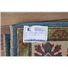 Image 10 : A WOOL HAND KNOTTED KAZAK ORIENTAL AREA RUG.