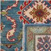 Image 6 : A WOOL HAND KNOTTED KAZAK ORIENTAL AREA RUG.