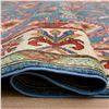 Image 8 : A WOOL HAND KNOTTED KAZAK ORIENTAL AREA RUG.