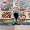 Image 9 : A WOOL HAND KNOTTED KAZAK ORIENTAL AREA RUG.
