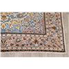 Image 6 : A WOOL HAND KNOTTED FLORAL MEDALLION AREA RUG.