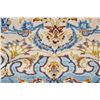 Image 7 : A WOOL HAND KNOTTED FLORAL MEDALLION AREA RUG.