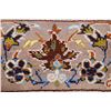 Image 8 : A WOOL HAND KNOTTED FLORAL MEDALLION AREA RUG.