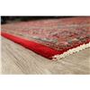 Image 11 : A WOOL HAND KNOTTED FLORAL ORIENTAL AREA RUG.