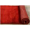 Image 10 : A WOOL HAND KNOTTED GABBEH ORIENTAL RUG.