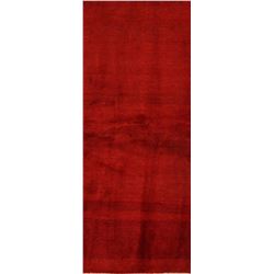 A WOOL HAND KNOTTED GABBEH ORIENTAL RUG.