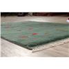 Image 11 : A WOOL HAND KNOTTED GABBEH ORIENTAL RUG.