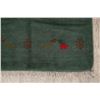 Image 6 : A WOOL HAND KNOTTED GABBEH ORIENTAL RUG.