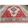 Image 11 : A WOOL HAND KNOTTED KAZAK ORIENTAL AREA RUG.