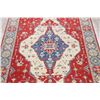Image 3 : A WOOL HAND KNOTTED KAZAK ORIENTAL AREA RUG.