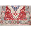 Image 5 : A WOOL HAND KNOTTED KAZAK ORIENTAL AREA RUG.