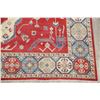 Image 6 : A WOOL HAND KNOTTED KAZAK ORIENTAL AREA RUG.
