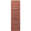 Image 1 : A WOVEN HAND KNOTTED SUMAK KILIM RUNNER.
