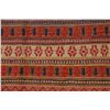 Image 7 : A WOVEN HAND KNOTTED SUMAK KILIM RUNNER.