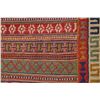 Image 8 : A WOVEN HAND KNOTTED SUMAK KILIM RUNNER.