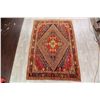 Image 2 : A WOOL HAND KNOTTED KASHKOLI ORIENTAL RUG.