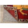 Image 10 : A WOOL HAND KNOTTED PICTORIAL AREA RUG.