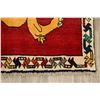 Image 6 : A WOOL HAND KNOTTED PICTORIAL AREA RUG.