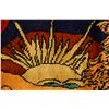Image 7 : A WOOL HAND KNOTTED PICTORIAL AREA RUG.