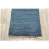 Image 3 : A WOOL HAND KNOTTED GABBEH AREA RUG.