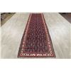 Image 12 : A WOOL HAND KNOTTED ZANJAN ORIENTAL RUG RUNNER.