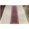 Image 2 : A WOOL HAND KNOTTED ZANJAN ORIENTAL RUG RUNNER.