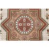 Image 4 : A WOOL HAND KNOTTED MEDALLION AREA RUG.