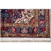 Image 6 : A WOOL HAND KNOTTED FLORAL MEDALLION AREA RUG.