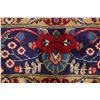 Image 8 : A WOOL HAND KNOTTED FLORAL MEDALLION AREA RUG.