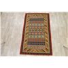 Image 2 : A WOVEN HAND KNOTTED KASHKOLI KILIM.