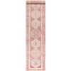 Image 1 : A WOOL HAND KNOTTED OUSHAK ORIENTAL RUG RUNNER.