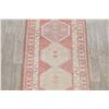 Image 6 : A WOOL HAND KNOTTED OUSHAK ORIENTAL RUG RUNNER.