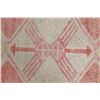 Image 7 : A WOOL HAND KNOTTED OUSHAK ORIENTAL RUG RUNNER.