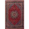 Image 1 : A WOOL HAND KNOTTED FLORAL ORIENTAL AREA RUG.