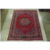 Image 2 : A WOOL HAND KNOTTED FLORAL ORIENTAL AREA RUG.