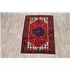 Image 2 : A WOOL HAND KNOTTED ORIENTAL AREA RUG.