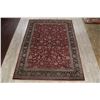 Image 2 : A WOOL HAND KNOTTED FLORAL ORIENTAL AREA RUG.