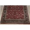 Image 5 : A WOOL HAND KNOTTED FLORAL ORIENTAL AREA RUG.