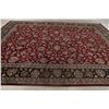 Image 9 : A WOOL HAND KNOTTED FLORAL ORIENTAL AREA RUG.