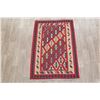 Image 2 : A WOVEN HAND KNOTTED KASHKOLI KILIM.
