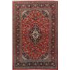 Image 1 : A WOOL HAND KNOTTED FLORAL MEDALLION AREA RUG.