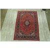 Image 2 : A WOOL HAND KNOTTED FLORAL MEDALLION AREA RUG.