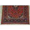 Image 5 : A WOOL HAND KNOTTED FLORAL MEDALLION AREA RUG.