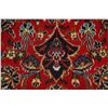 Image 7 : A WOOL HAND KNOTTED FLORAL MEDALLION AREA RUG.