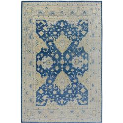 A WOOL HAND KNOTTED FLORAL TURKISH AREA RUG.