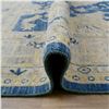 Image 9 : A WOOL HAND KNOTTED FLORAL TURKISH AREA RUG.