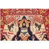 Image 10 : A WOOL HAND KNOTTED PICTORIAL RUG RUNNER.